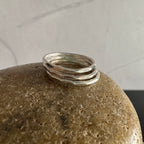 Hammered Sterling Silver Stacking Rings
